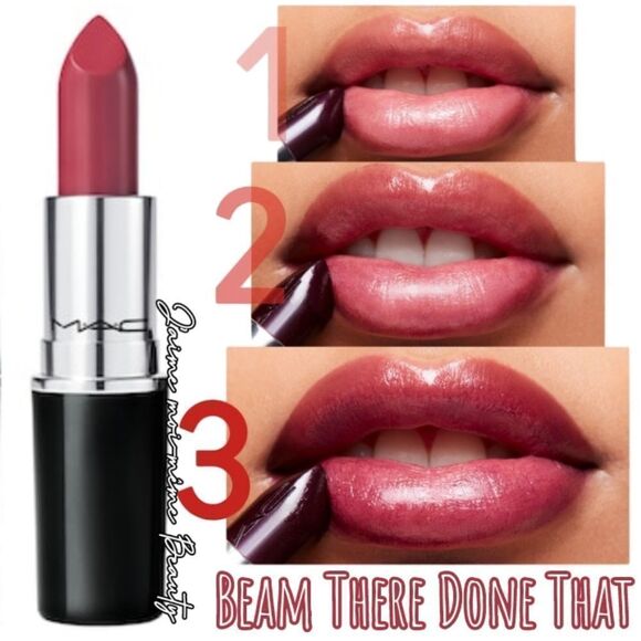 MAC Beam There Done That Lustreglass Lipstick - Picture 1 of 16